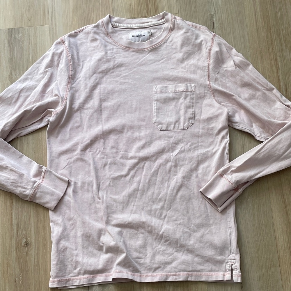 Good fellow pale pink longsleeve tee
